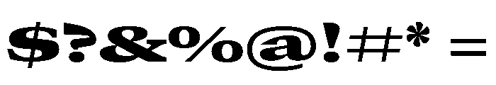 GTCanon MExpandedBlack Font OTHER CHARS