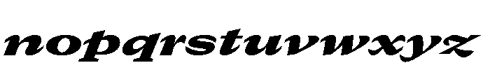 GTCanon MExpandedBlackItalic Font LOWERCASE