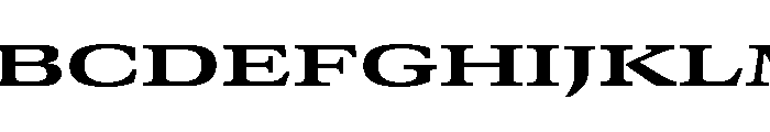 GTCanon MExpandedBold 2 Font UPPERCASE