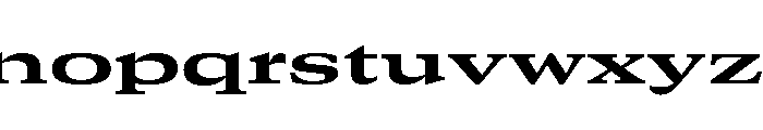 GTCanon MExpandedBold 2 Font LOWERCASE