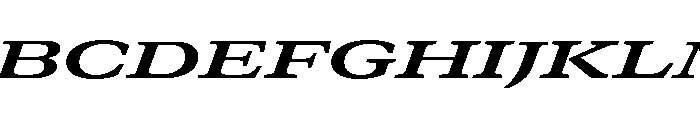 GTCanon MExpandedBoldItalic 2 Font UPPERCASE