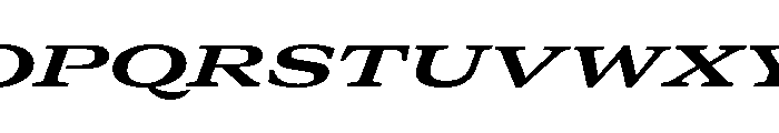 GTCanon MExpandedBoldItalic 2 Font UPPERCASE
