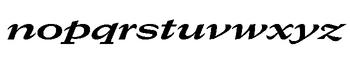 GTCanon MExpandedBoldItalic 2 Font LOWERCASE