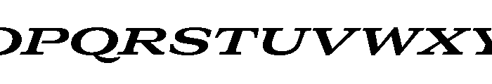 GTCanon MExpandedBoldItalic Font UPPERCASE