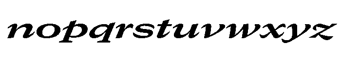 GTCanon MExpandedBoldItalic Font LOWERCASE