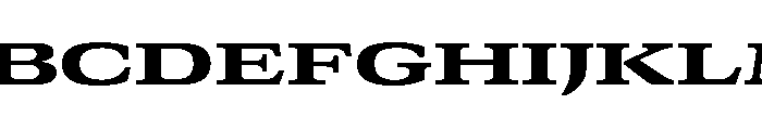 GTCanon MExpandedHeavy Font UPPERCASE