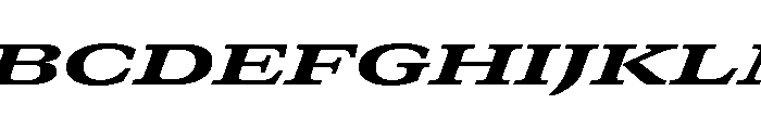 GTCanon MExpandedHeavyItalic 2 Font UPPERCASE