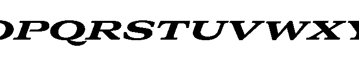 GTCanon MExpandedHeavyItalic 2 Font UPPERCASE