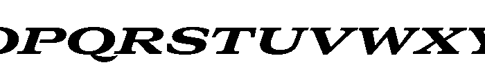 GTCanon MExpandedHeavyItalic Font UPPERCASE