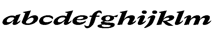 GTCanon MExpandedHeavyItalic FONT