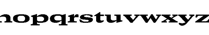 GTCanon MExpandedHeavy Font LOWERCASE