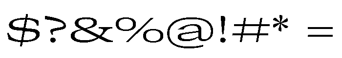GTCanon MExpandedLight 2 Font OTHER CHARS