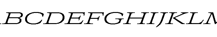 GTCanon MExpandedLightItalic Font UPPERCASE
