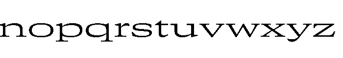 GTCanon MExpandedLight Font LOWERCASE