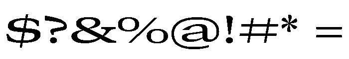 GTCanon MExpandedMedium 2 Font OTHER CHARS