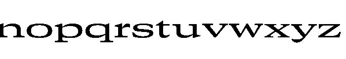 GTCanon MExpandedMedium 2 Font LOWERCASE