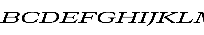 GTCanon MExpandedMediumItalic 2 Font UPPERCASE
