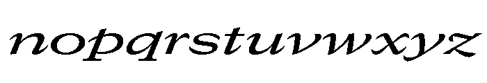 GTCanon MExpandedMediumItalic 2 Font LOWERCASE