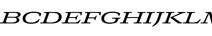 GTCanon MExpandedMediumItalic Font UPPERCASE