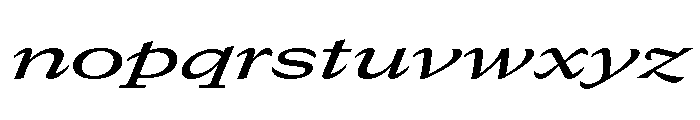 GTCanon MExpandedMediumItalic Font LOWERCASE