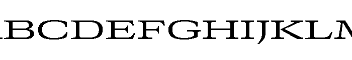 GTCanon MExpandedRegular 2 Font UPPERCASE