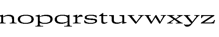 GTCanon MExpandedRegular 2 Font LOWERCASE