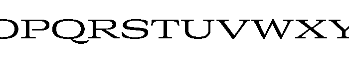 GTCanon MExpandedRegular Font UPPERCASE