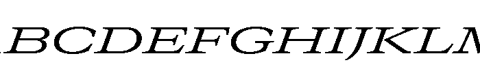 GTCanon MExpandedRegularItalic 2 Font UPPERCASE