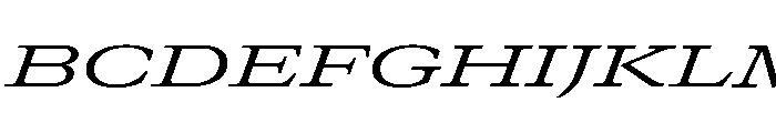 GTCanon MExpandedRegularItalic Font UPPERCASE