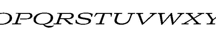 GTCanon MExpandedRegularItalic Font UPPERCASE
