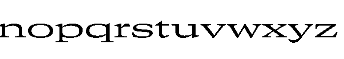 GTCanon MExpandedRegular Font LOWERCASE