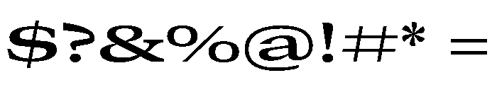 GTCanon MExpandedSemibold 2 Font OTHER CHARS