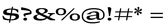 GTCanon MExpandedSemibold Font OTHER CHARS