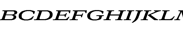GTCanon MExpandedSemiboldItalic 2 Font UPPERCASE