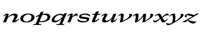 GTCanon MExpandedSemiboldItalic 2 Font LOWERCASE
