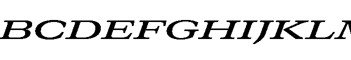 GTCanon MExpandedSemiboldItalic Font UPPERCASE