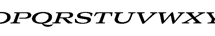 GTCanon MExpandedSemiboldItalic Font UPPERCASE