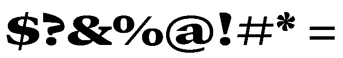 GTCanon MExtendedBlack 2 Font OTHER CHARS