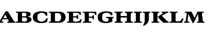 GTCanon MExtendedBlack 2 Font UPPERCASE