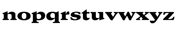 GTCanon MExtendedBlack 2 Font LOWERCASE
