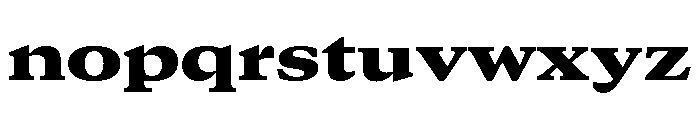 GTCanon MExtendedBlack Font LOWERCASE