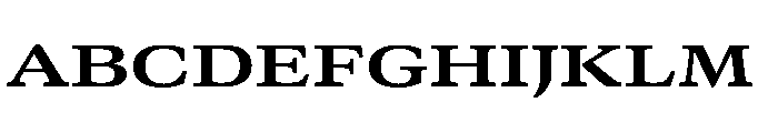 GTCanon MExtendedBold 2 Font UPPERCASE