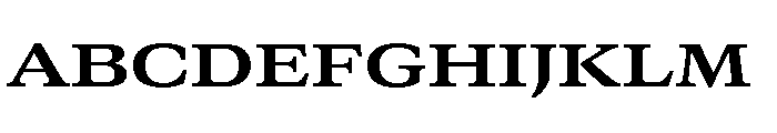 GTCanon MExtendedBold Font UPPERCASE