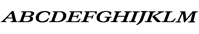 GTCanon MExtendedBoldItalic 2 Font UPPERCASE