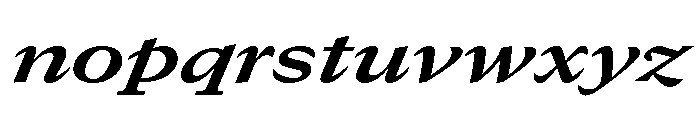 GTCanon MExtendedBoldItalic 2 Font LOWERCASE