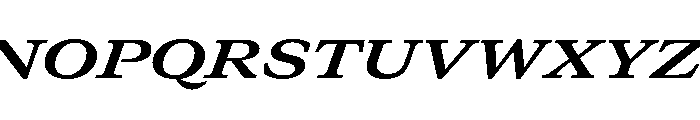 GTCanon MExtendedBoldItalic Font UPPERCASE