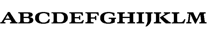 GTCanon MExtendedHeavy Font UPPERCASE