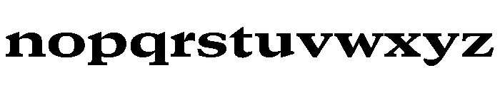 GTCanon MExtendedHeavy Font LOWERCASE