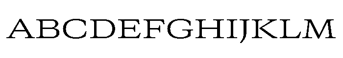 GTCanon MExtendedLight 2 Font UPPERCASE