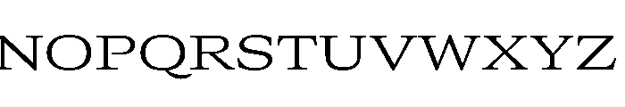 GTCanon MExtendedLight 2 Font UPPERCASE